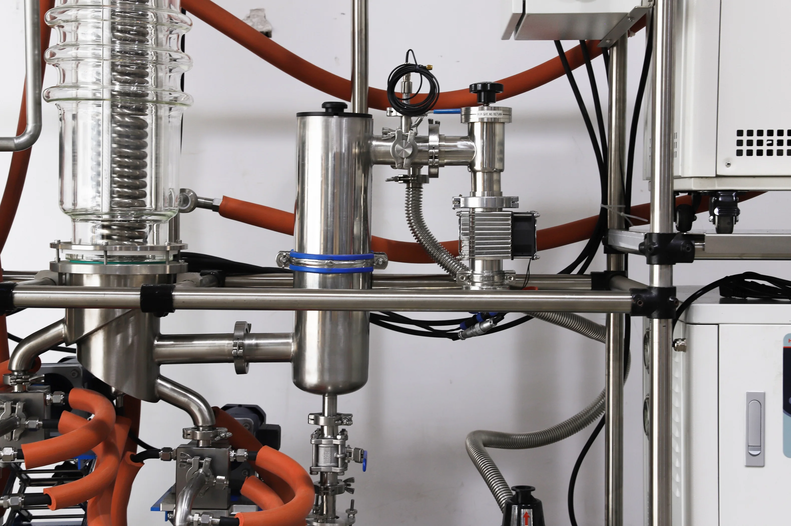 Lab1st wiped film cbd distillation evaporator oil system