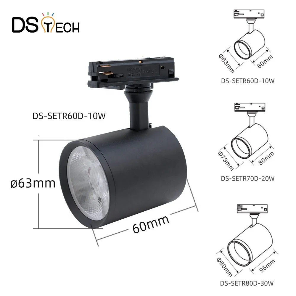 10W Restaurant Bakery Snack shop Enhance food color CCT 3000K 4000K 6000K Adjustable color temperature Smart Led track light