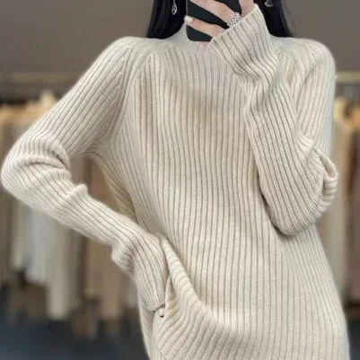 Winter 2023 Plus Size Ladies Laungewear Sweater Wool Cashmere Knit Trousers and Sweater Two Piece Set popular casual