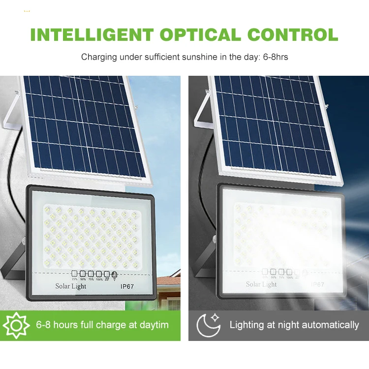 Solar powered outdoor courtyard lights for home use new rural street lights high-power LED projection lights