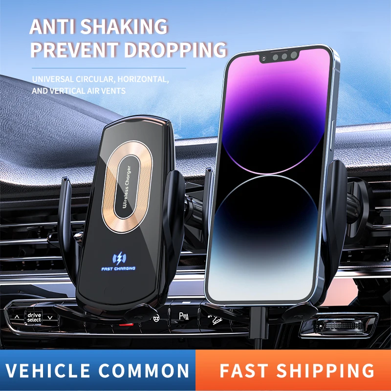 New 15W car wireless charger gravity car phone holder iphone wireless charger Stand Super fast charging Mobile phone accessories