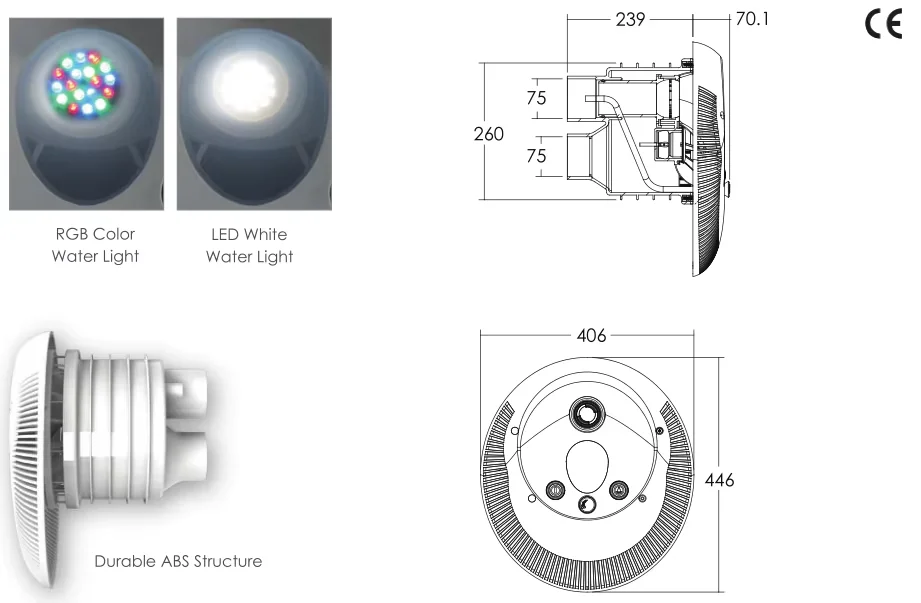 Emaux ABS Training Count Current Jet for Spa Pools for Endless Swimmers Plastic Swim Jet for Swimming Pool