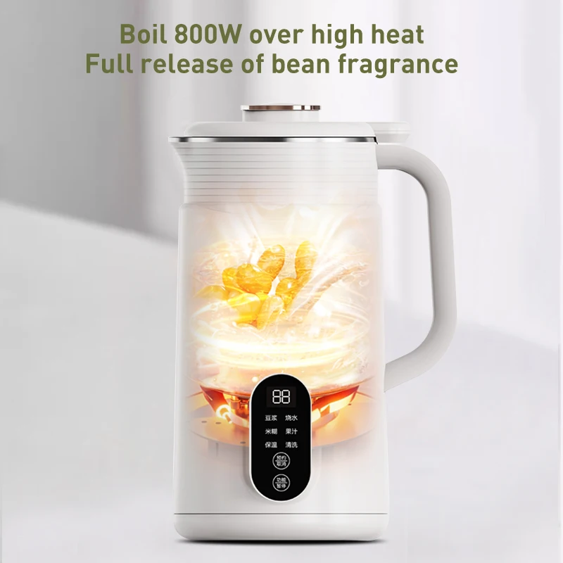 HANBO Factory price 1L low noise soybean milk machine food processor soy milk maker break wall food blender soybean milk machine