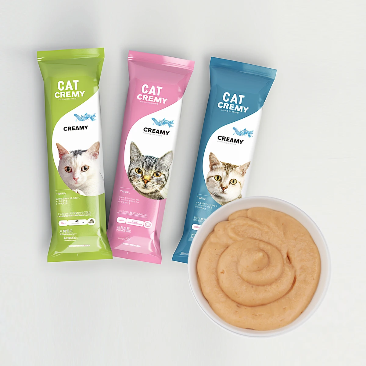 Hot selling 15g Cat Snacks Nutrient Cat Strips Fresh Fluid Natural Fish Flavors Supplement Cat Wet Food