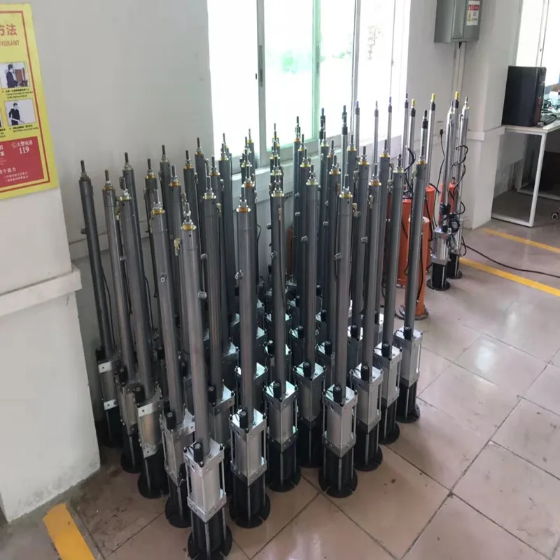 stainless steel retractable traffic road safety automatic hydraulic rising bollard