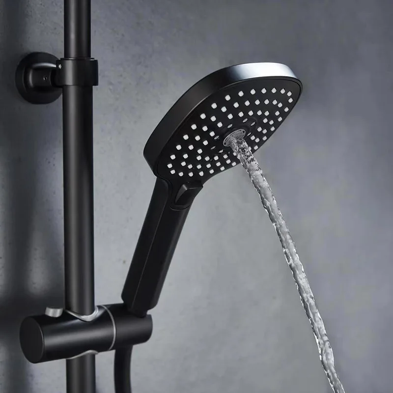 Wall Shower Set Faucet Black Mixer Bathroom Shower Set black white color bath&shower faucets