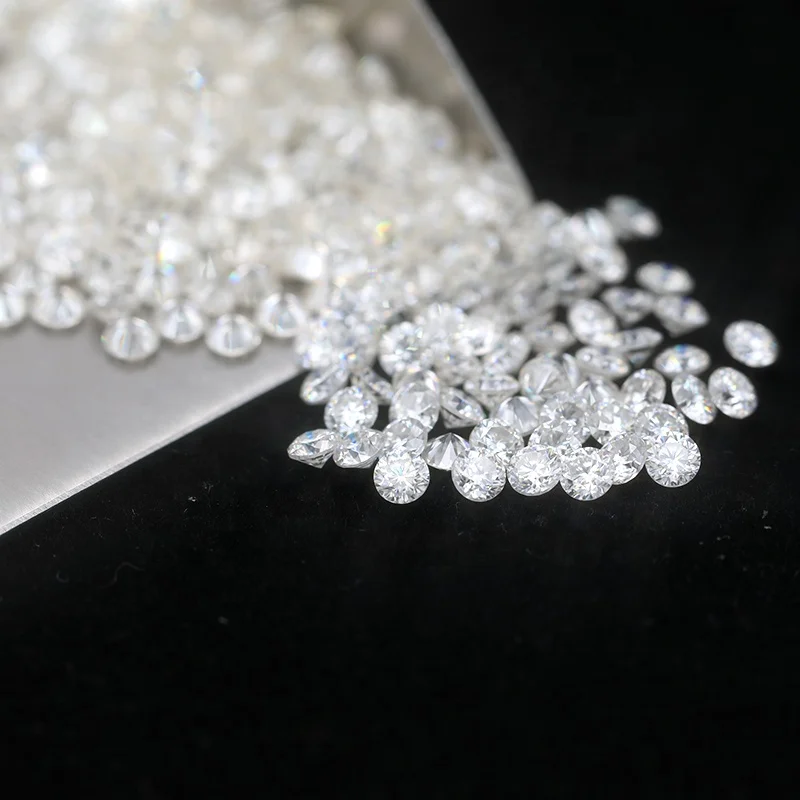  Zuanfa Semi Joyas Lab Grown Diamond 1-2 9 мм белый цвет VVS сердце и стрела круглая огранка россыпью Moissanite драгоценный