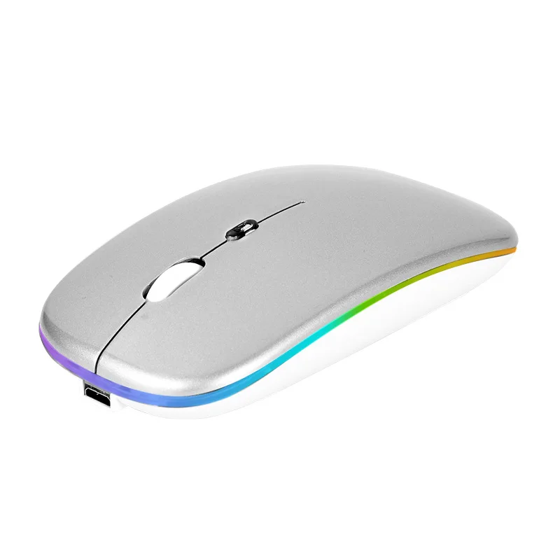 2.4g Ergonomic Computer Wireless Mouse Wireless Charging Mouse With Rechargeable Light