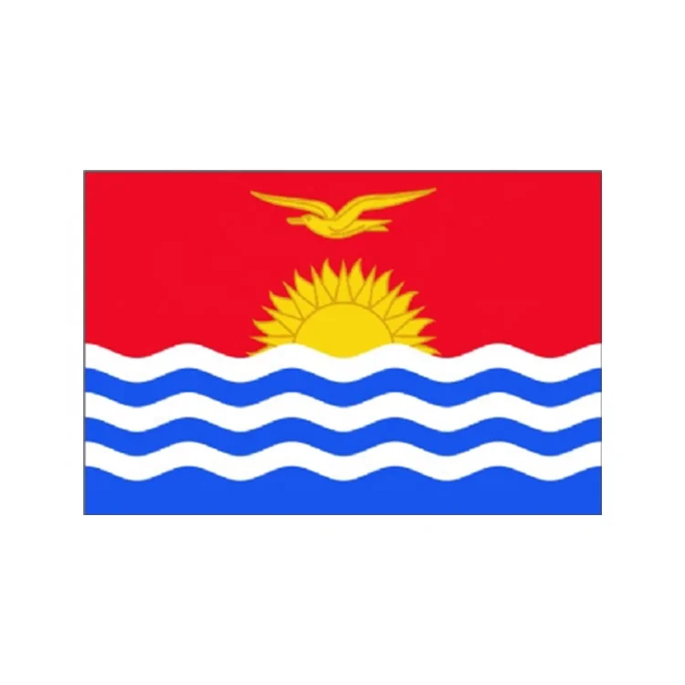 Kiribati national flags 90 x 150cm Banner Hanging Office Activity parade Festival Home Decoration country custom flag
