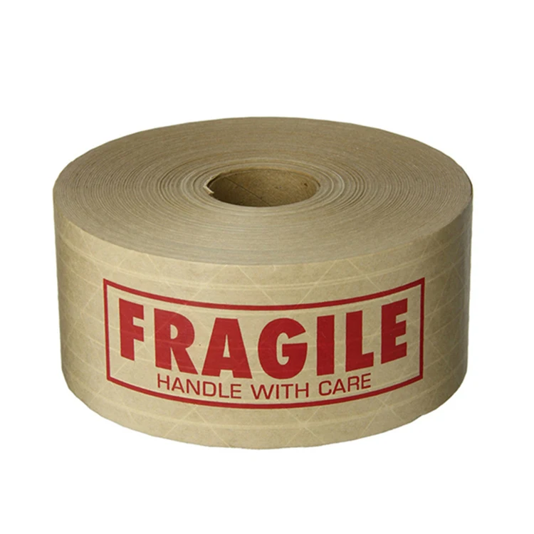 Recycled biodegradable bopp packing tape brown kraft gummed tapes