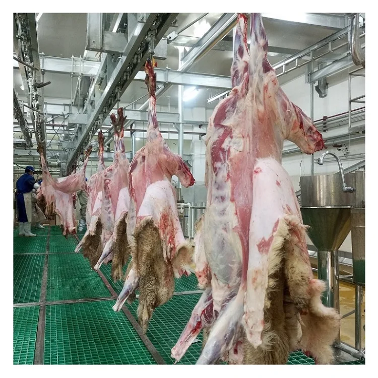 Complete Goat Slaughter Machine sheep pre-peeling conveyor track for sheep slaughtering line