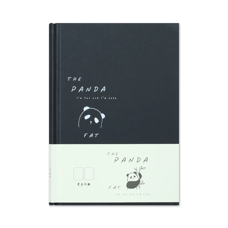 Printing Office Stationery Gift Set Black Paper Lined Notebook White Lined Blank Black Paper Notebook