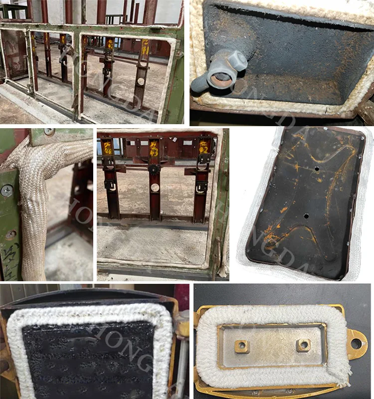 fireproof fabric glass fiber stainless steel reinforced ceramic fiber cloth yarn tape rope for furnace seal