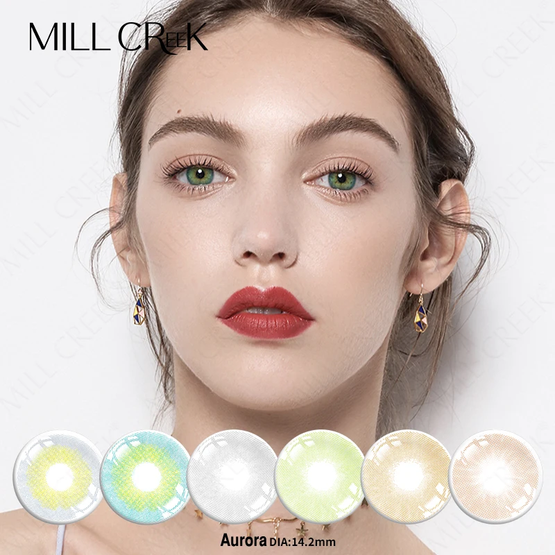 Цветные контактные линзы Mill Creek, цветные контактные линзы, высококачественные цветные контактные линзы, оптовая продажа