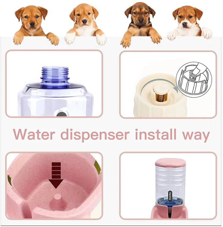 Миски для домашних животных, кормушка для корма для собак, питьевая тарелка с приподнятыми Кормушками, дозатор для корма для собак, кошек, воды, корма