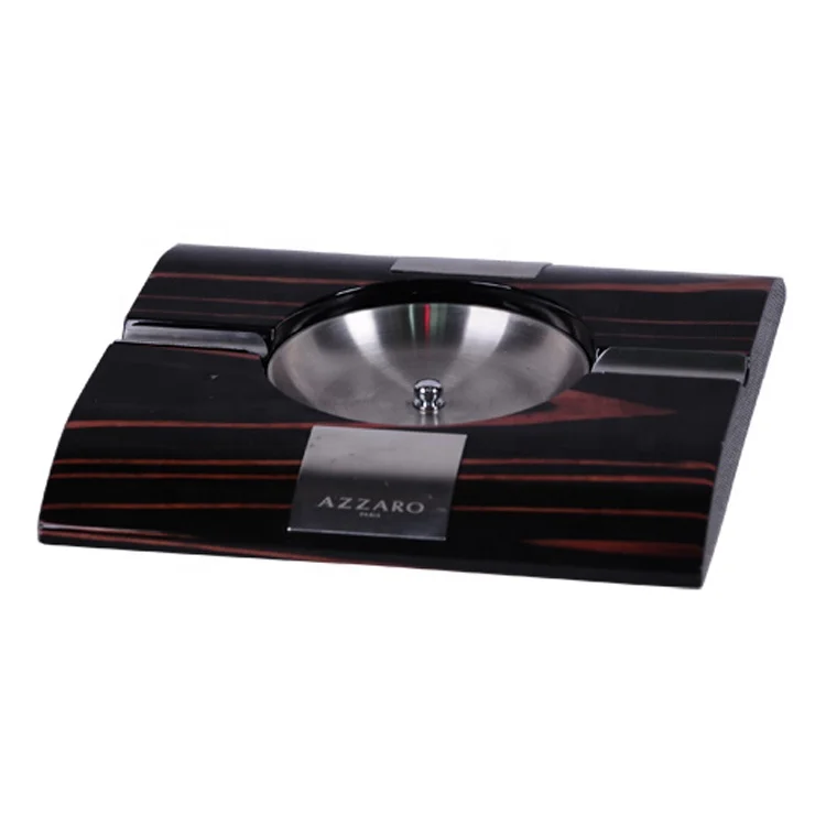luxury custom logo large wood ceramic car glass square crystal hotel bar lubinski cigar ashtray