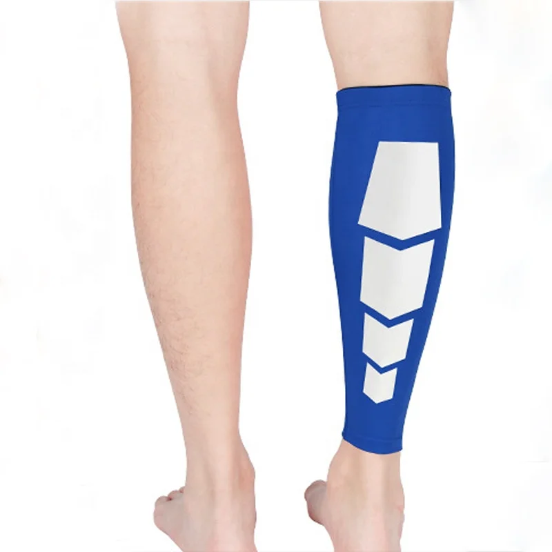 Multi Color Elastic Calf Sleeve Support Outdoor Football Shin Guard Soccer Socks Leg Protector For Children Adult Youth