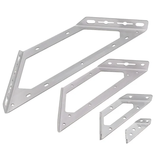 Custom Stainless Steel Small Angle Code Triangular Support Frame Three-Sided Fixed Bracket For Bed Bookshelf Triangle Corner
