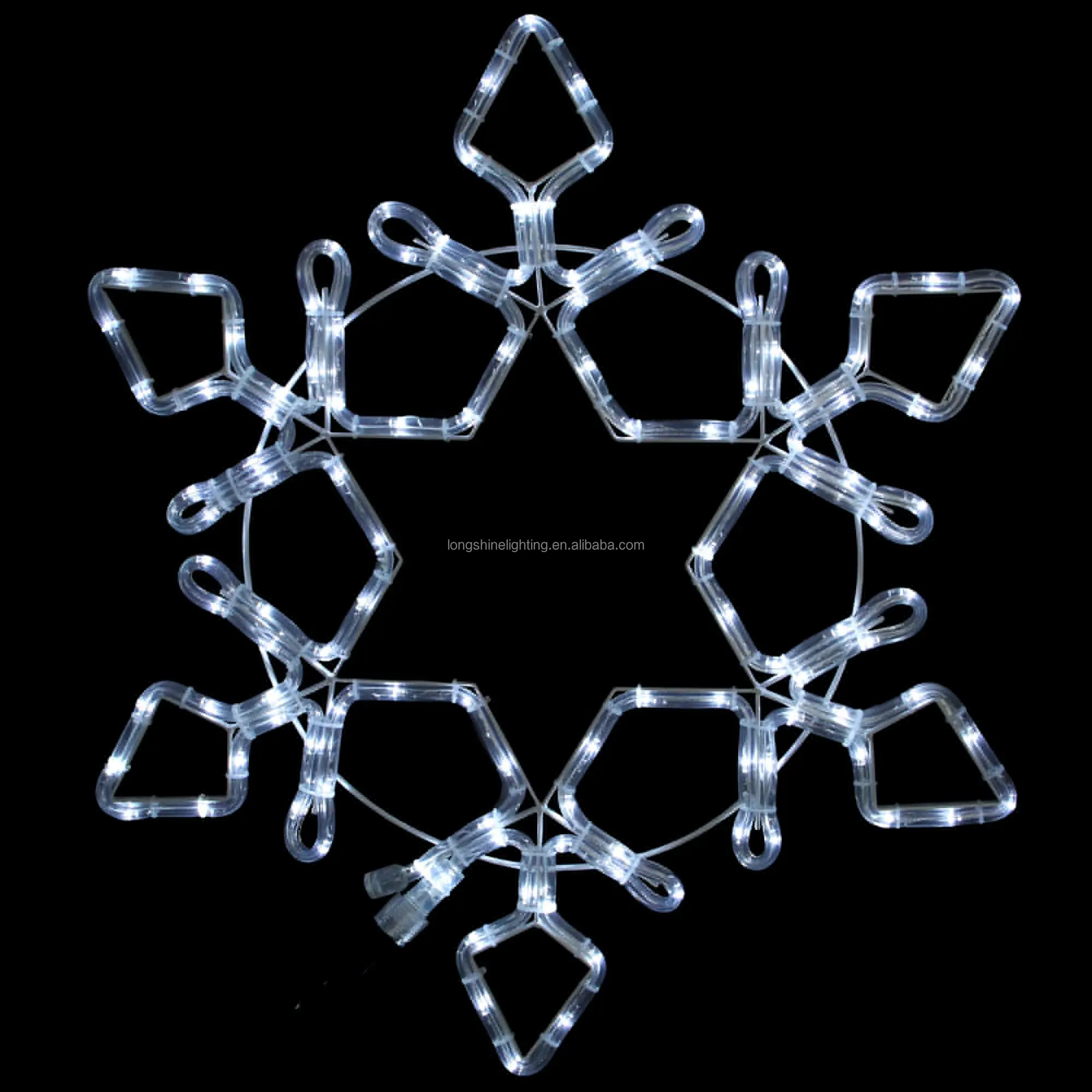 Hot sales Christmas decoration chasing LED Snowflake Motif Light