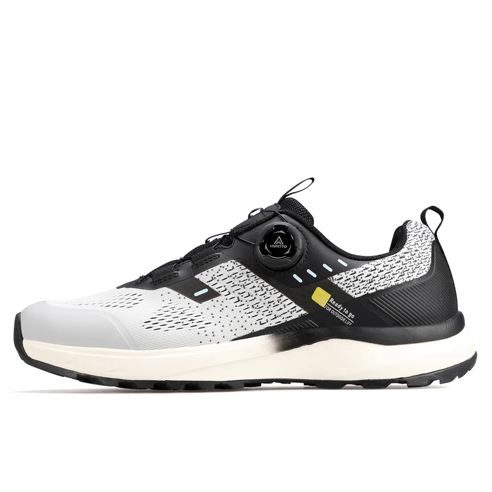 HUMTTO Mens Black Shoes Cushioned Grip Outsole 2024 Quality Wholesale Best Mountain Hiking Shoes