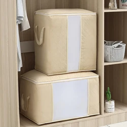 Wholesale large organizer bag under bed clothes quilt storage bag