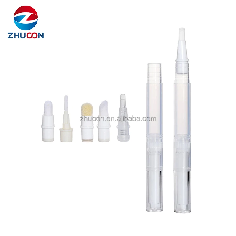 Empty Lip Gloss Tube Container 1.5ml 2ml 3ml 4ml 5ml cuticle oil gel nail polish pen cosmetic twist pen with brush