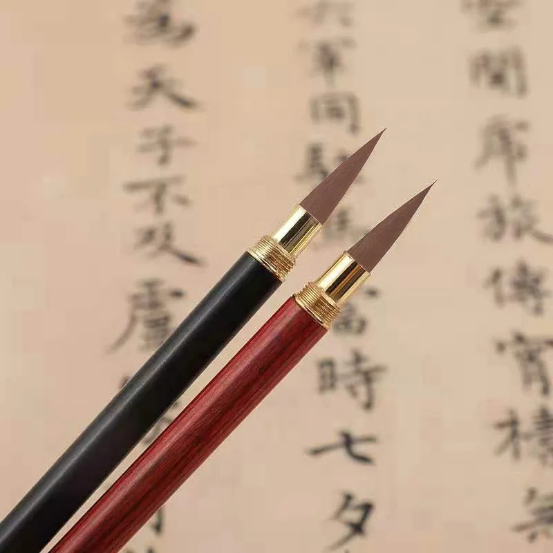 Кисти для рисования китайской каллиграфии деревянные кисти волосы ласки традиционные чернила фестиваля