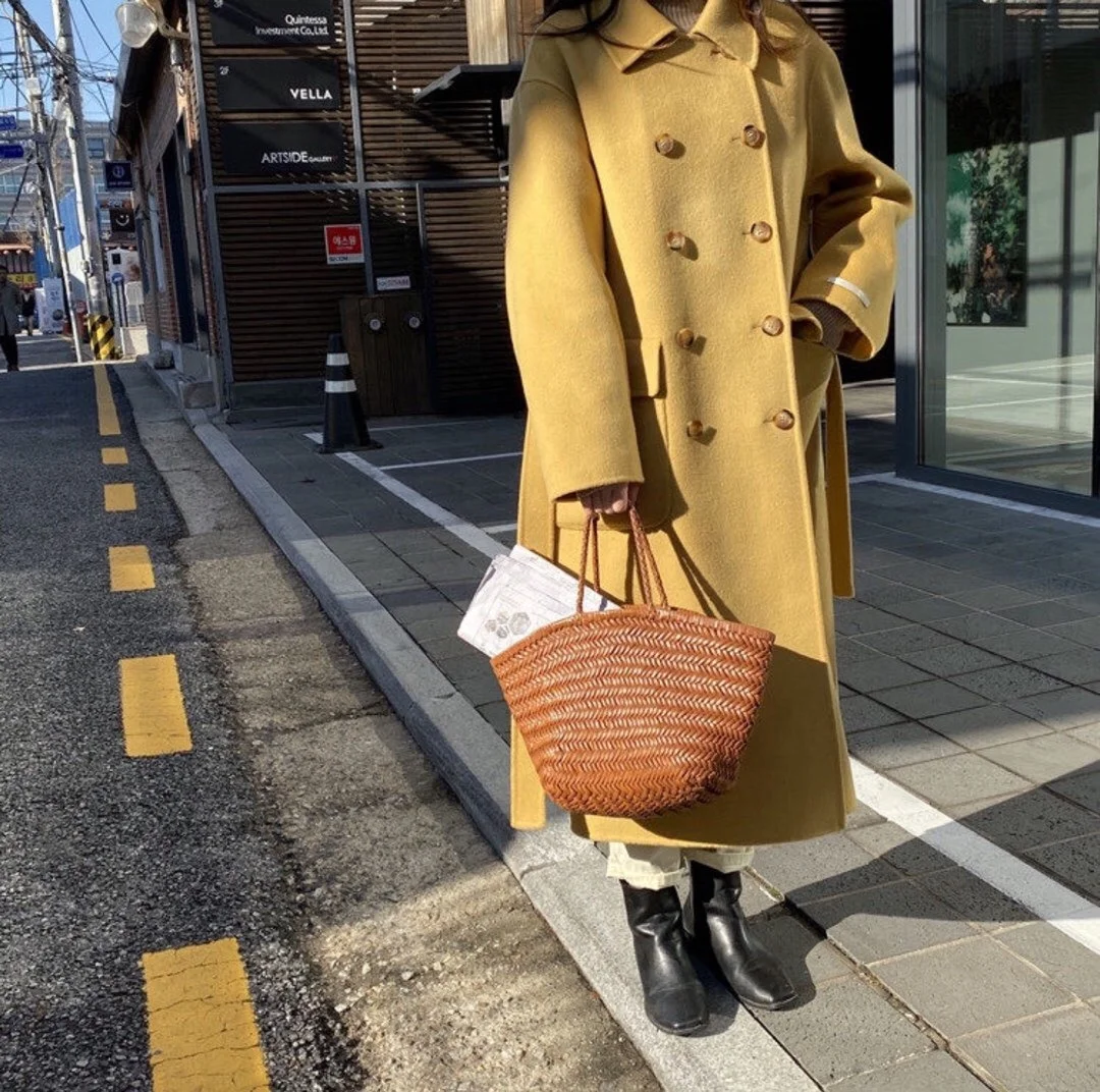 Classic Wool Coats Women Overcoat Cashmere Wool Full Length Coat With Belt Ladies Cashmere Jacket