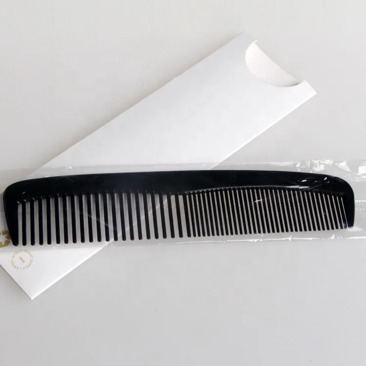 Отель одноразовый двойной зуб пластиковый гребень для волос