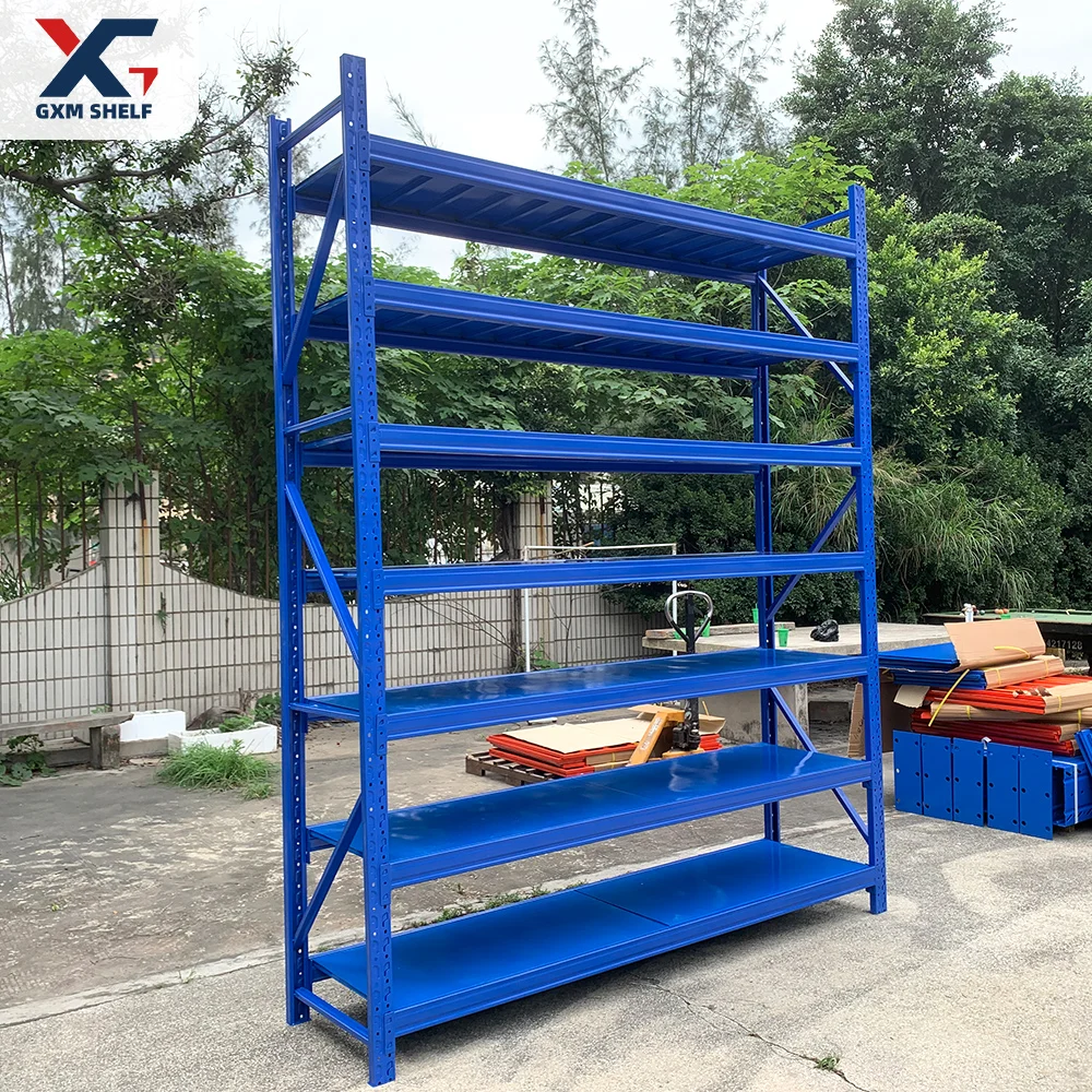 L3000*W600*H2000 Lightweight 7 layers 100KG/500KG warehouse Garage storage without bolt shelving rack