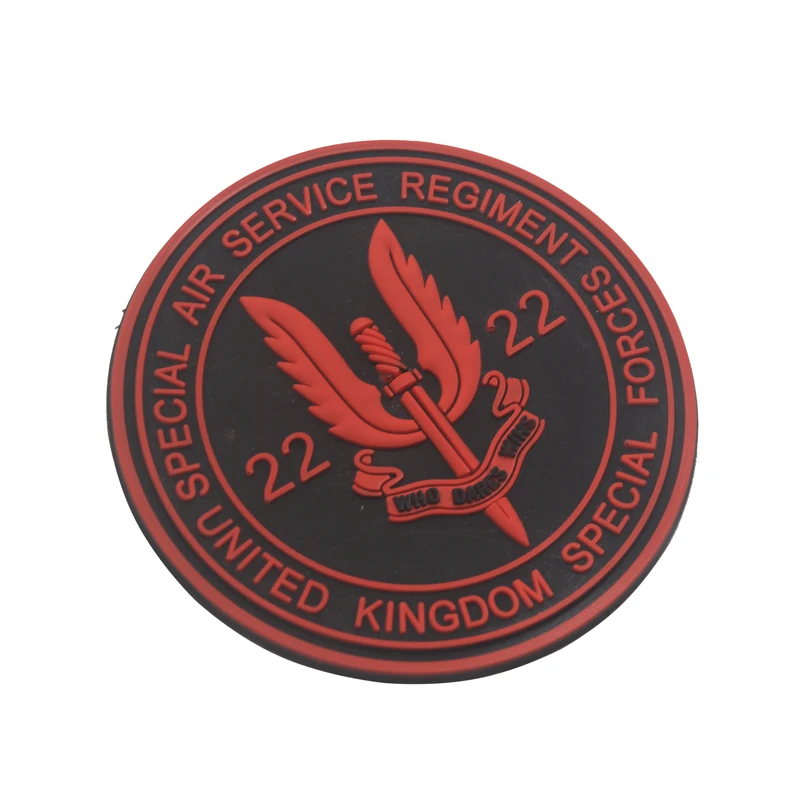 British Special Forces SAS PVC Patch Who Dares Wins BERET Air Service Regiment Patches Badges