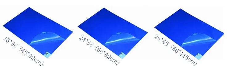 Leenol Disposable Sticky Mat For Clean Room 30 Layers PE Cleanroom door Floor Dust Remove Adhesive sticky matsticky mat