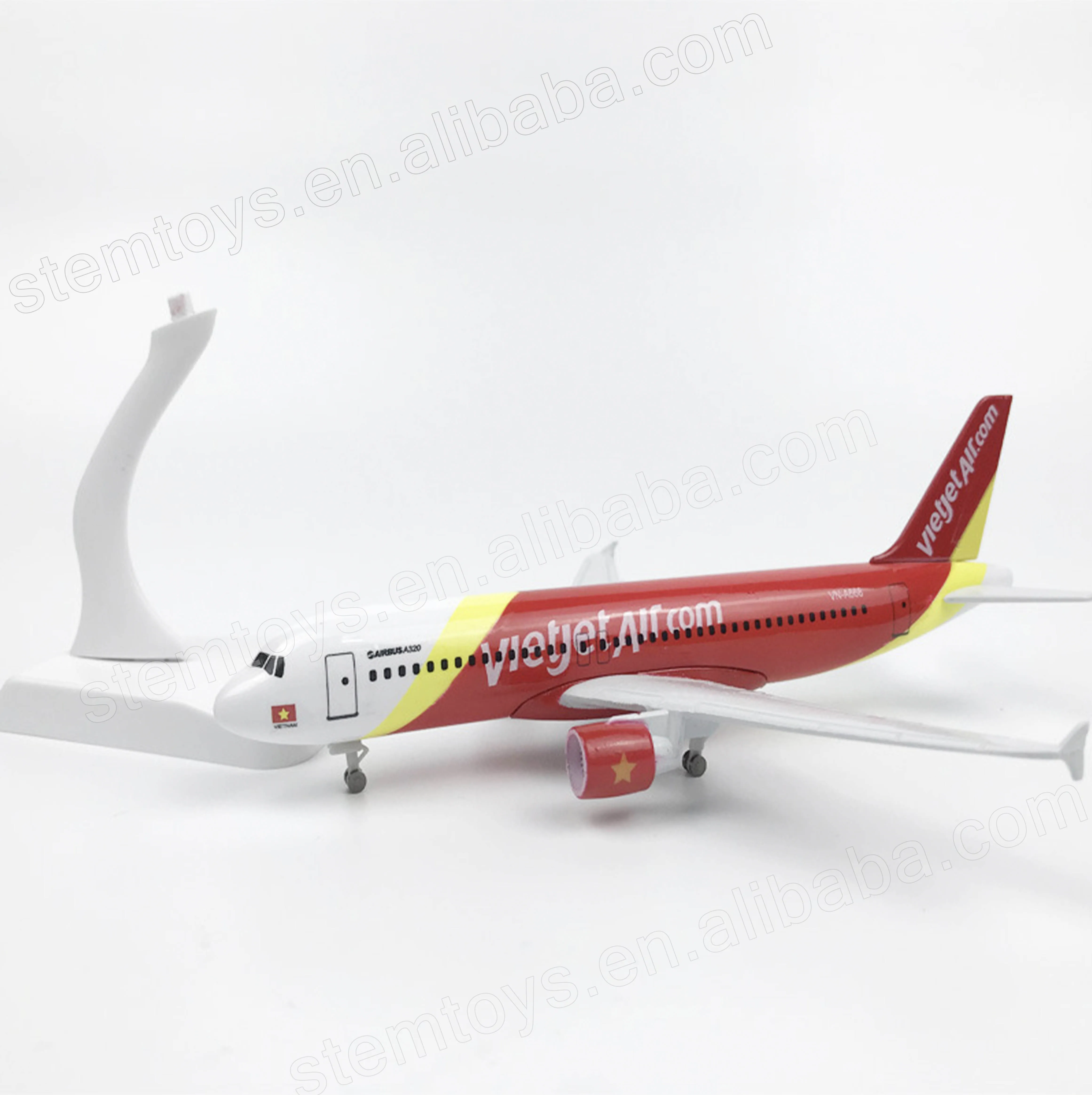 20cm Alloy Metal Aircraft Model Vietnam Airlines VietJet Air Airbus A320 Plane Model for Aviation Gift