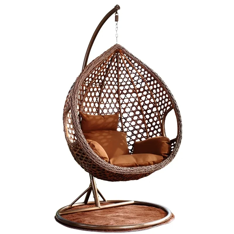 Luxury Modern Garden Furniture Hanging Egg Chair Rattan Garden Swing Chair