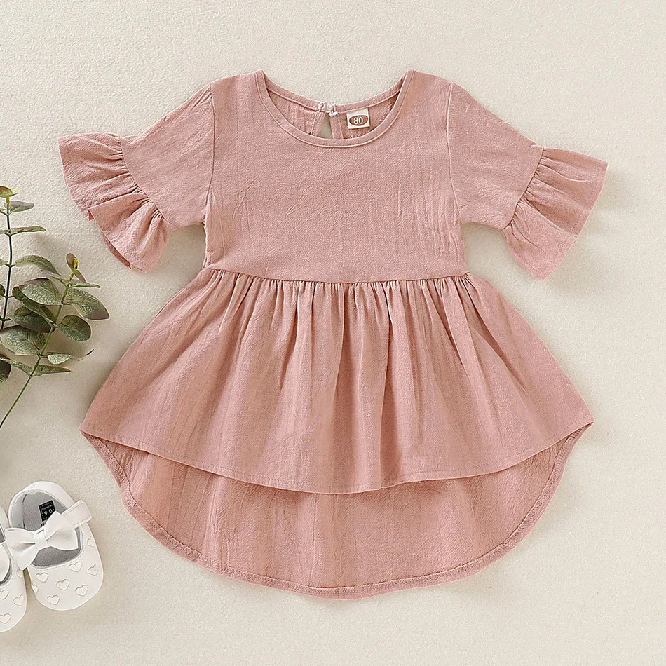 2022 new arrival many color cute style 1-4 years kids summer baby girl dress