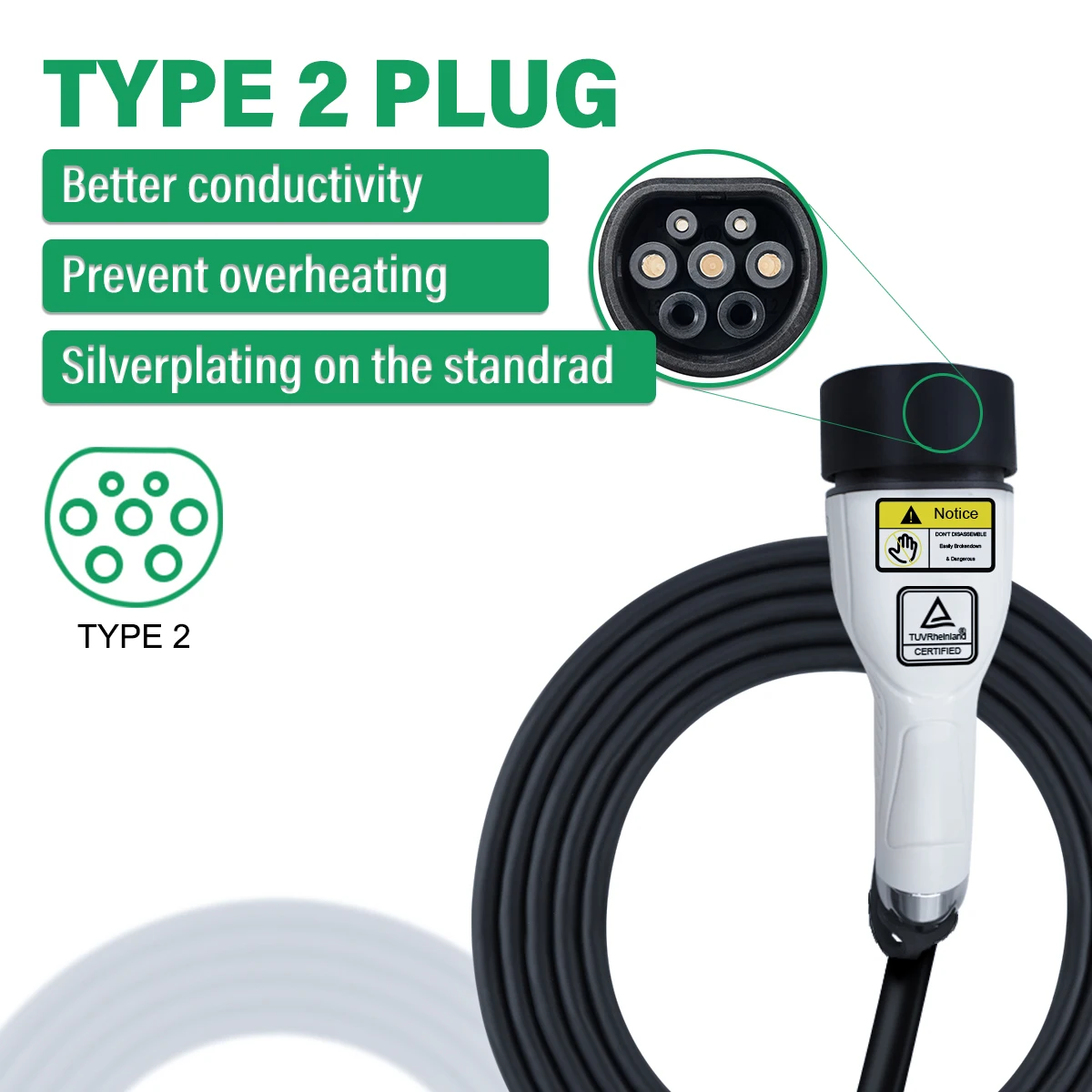 Manufacturers max green level 2 fast charging 3.5kw Portable charging pile box for  ev charger cable