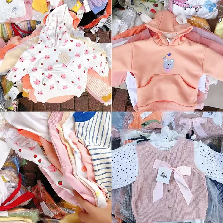 Factory Wholesale Premium  Kids Bale Stock Boys Children New Clothes Baby Wear Girls Clothing