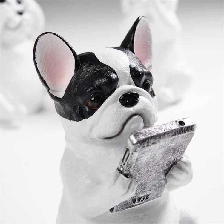 Hot sale modern art dog home decor resin sculptures custom color dogs figurines