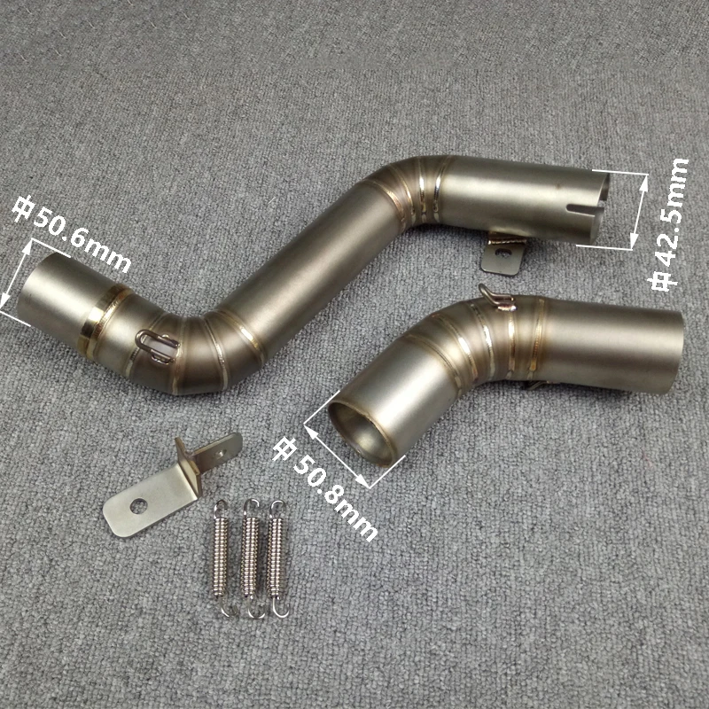 For KTM DUEK125 DUKE200 DUKE250 DUKE390  2011 2014 2015 2012 motorcycle exhaust middle link pipe Duke 200 accessories