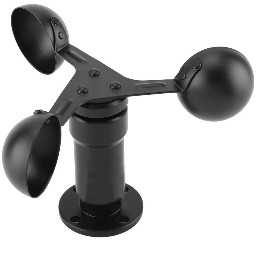 Outdoor Detection Wind Speed Anemometer Pulse Signal Output Aluminum Alloy Sensor Meteorological Monitoring Project Construction