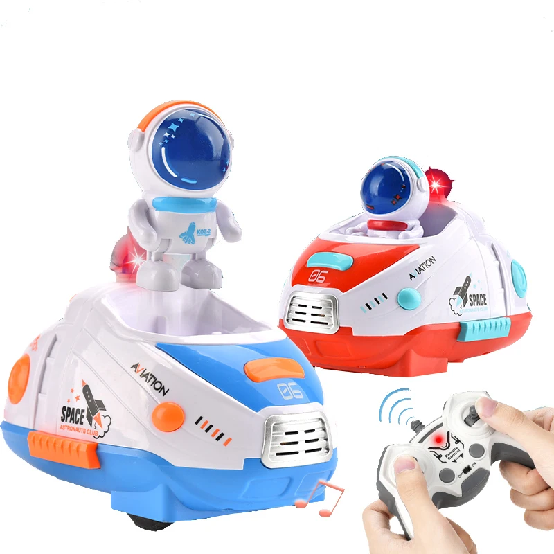 Indoor Outdoor Multiplayer Interactive 2PCS Remote Control Battle Kart Bumper Car Toy with Light and Music