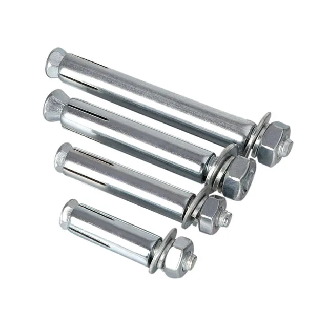 Stainless steel 18-8 304 concrete anchor bolt steel yellow zinc  M10 Sleeve Type Expansion Anchor Bolts