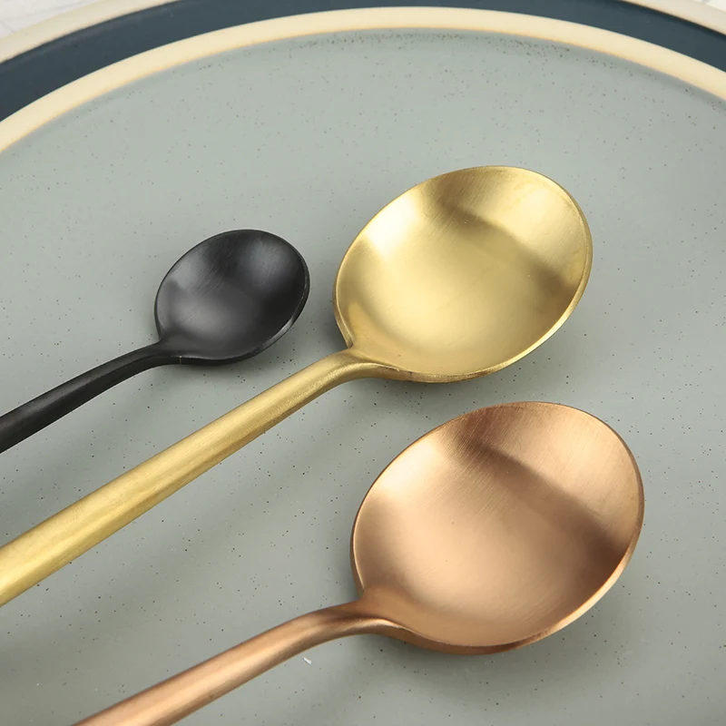 18/0 Cutipol Goa Cutlery Set,Wedding Stainless Steel 430 Matte Silver Black Gold Flatware Sets