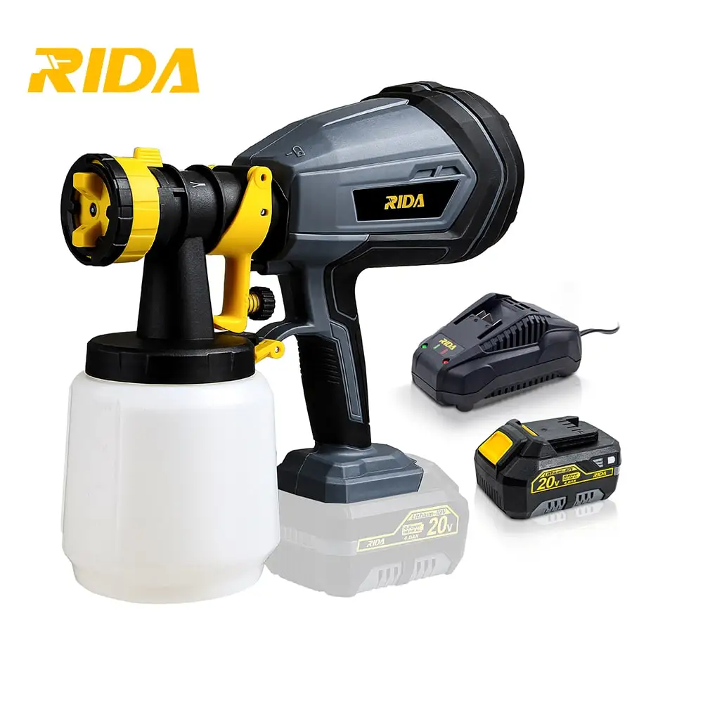 RIDA Li-ion Powered airless sprayer machine paint spray gun