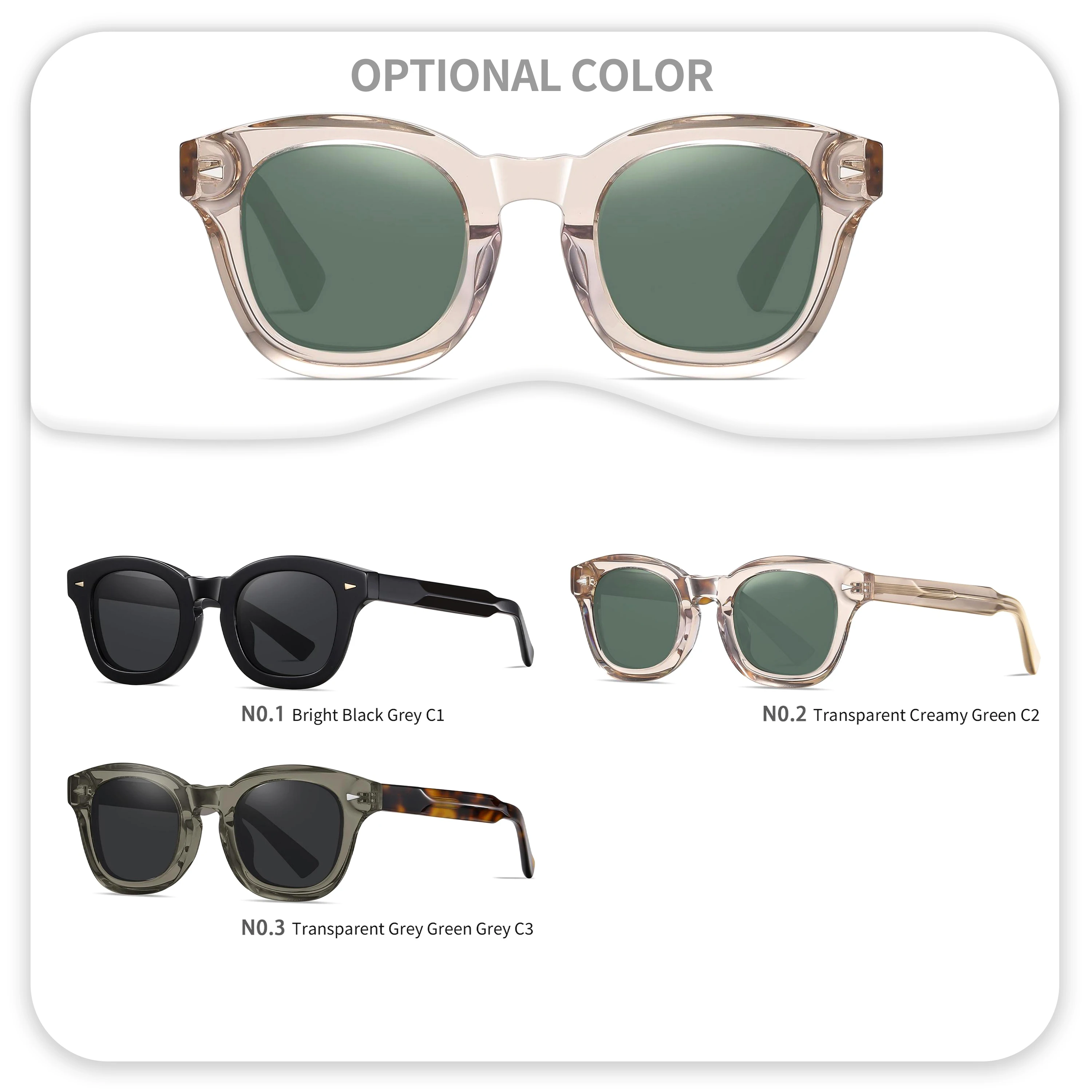 Custom Luxury Brand Occhiali Da Sole Ce High End Acetate Eyewear Designer Crystal Round Acetate Sunglasses