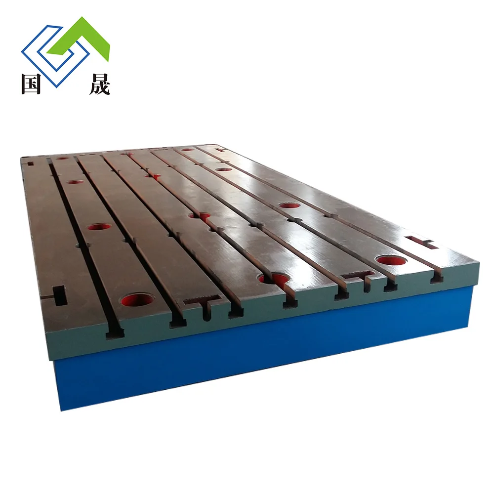 Assembly of cast iron surface plate test platform grinding plate