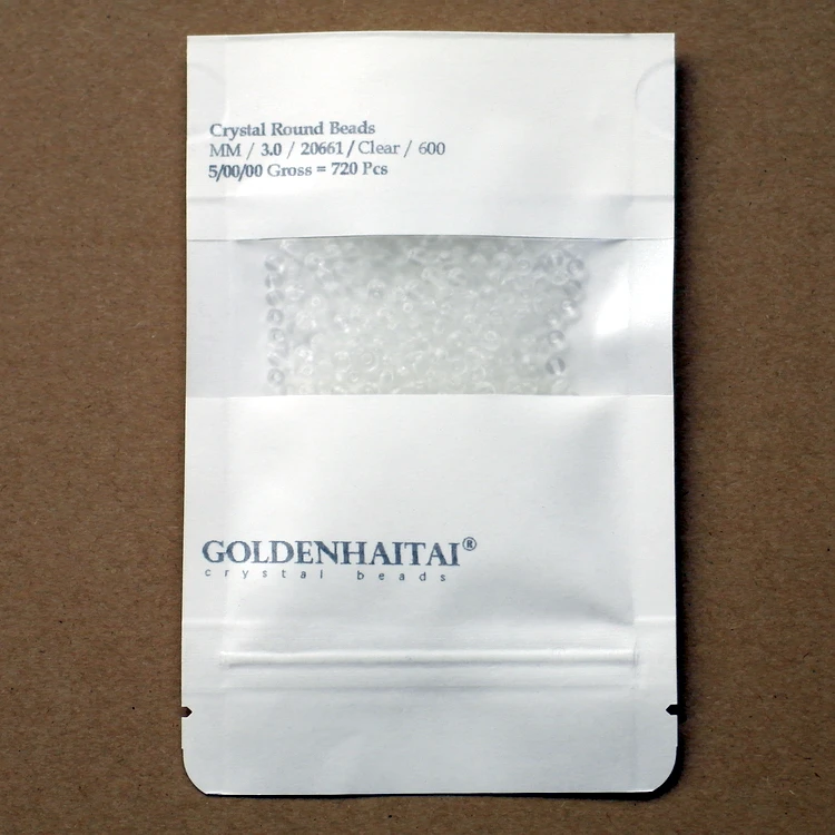 Goldenhaitai 3 мм одно отверстие хрустальные Круглые бусины для изготовления ювелирных изделий своими
