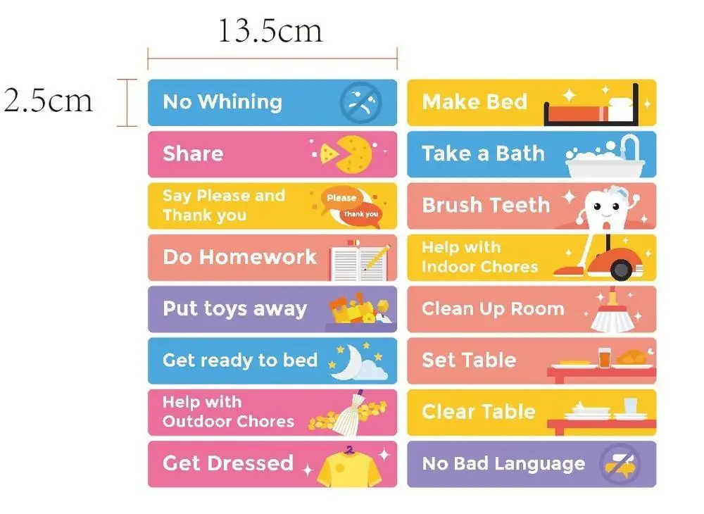 promotion hot sale 16x12inch multip kids reward chart magnetic