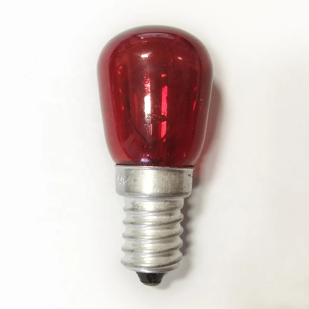 ST26 E14 15W clear color incandescent tube refrigerator light bulb salt lamp