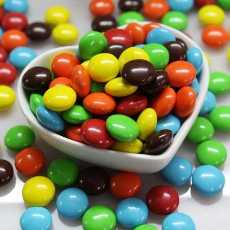 Chocolate Candy Wholesale Halal Colorful Crispy Sugar Coated Milk Beans for Kid